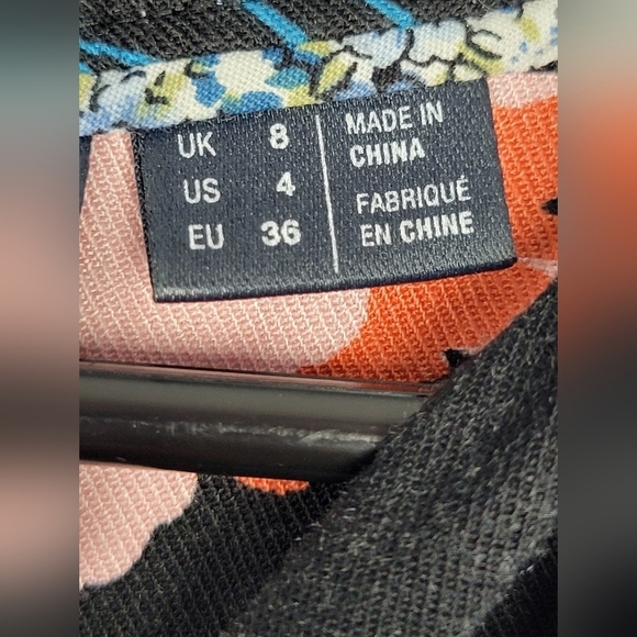 MAEVE by ANTHROPOLOGIE Ragondq Floral dress  Tunic in Black size 4 - Picture 9 of 14